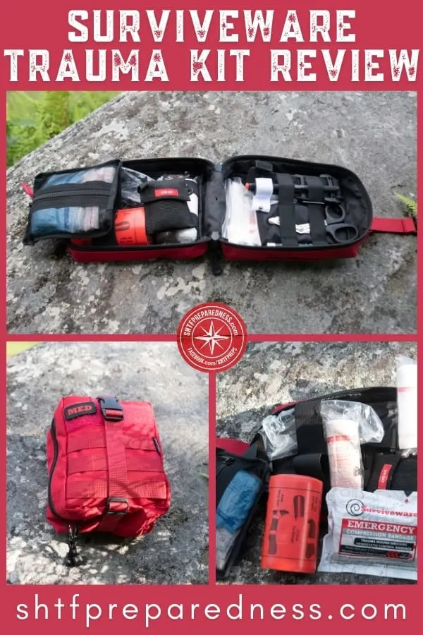 This isn’t your momma’s boo-boo kit. Managing traumatic injuries takes a specific set of tools. The Surviveware Trauma First Aid Kit is one of the best!