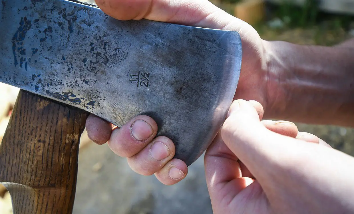 Discover How to Sharpen an Axe With These Expert Tips 6 After sharpening the blade, check for burrs on the edge