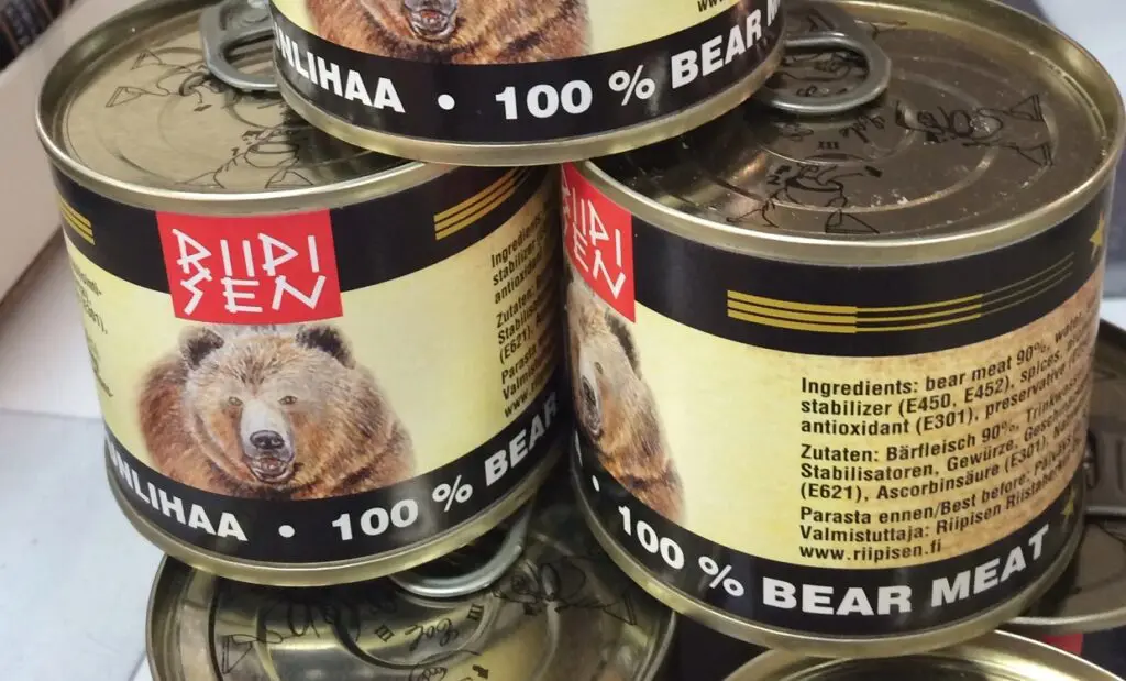 Can You Eat Bear Meat Without Risks? Taste of the Wilderness 1 Bear meat in cans