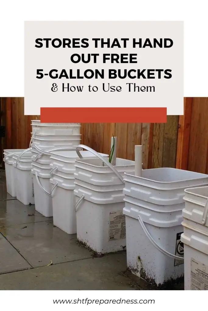 Stores That Hand Out Free 5-Gallon Buckets & How to Use Them