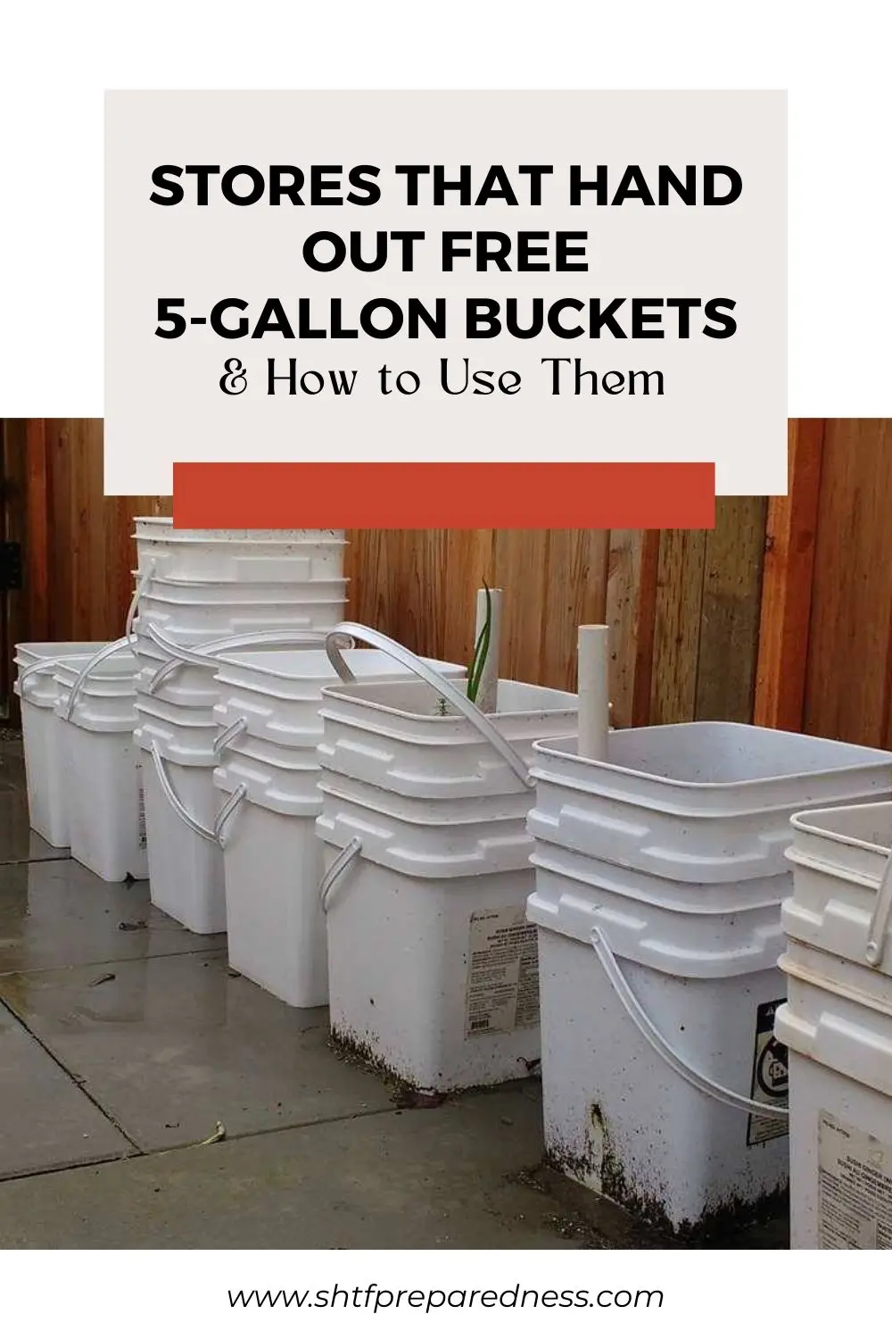 Stores That Hand Out Free 5Gallon Buckets & How to Use Them