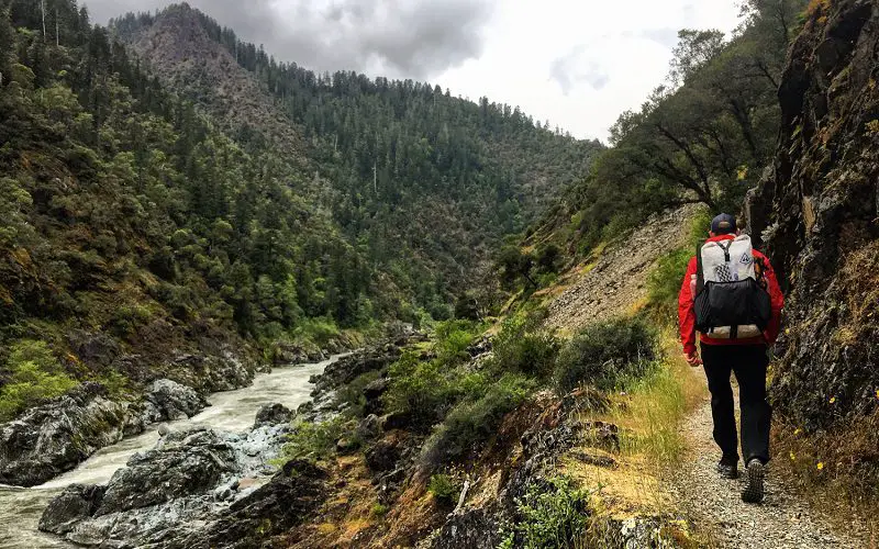 How To Pack a Backpack For Easy Access 2 walking on a backpacking trail